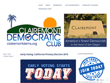 Tablet Screenshot of clairemontdems.org